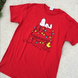 Vintage Christmas Snoopy T Shirt